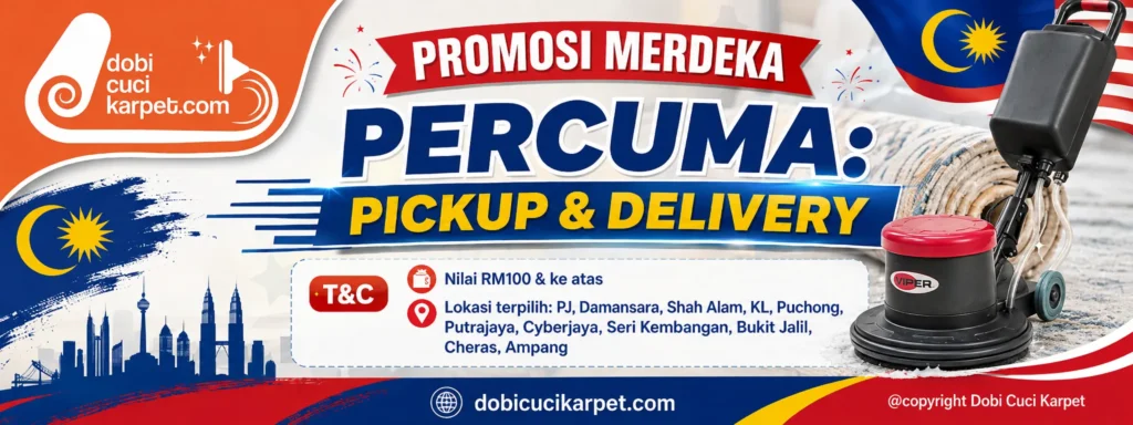 promosi merdeka dobi cuci karpet
