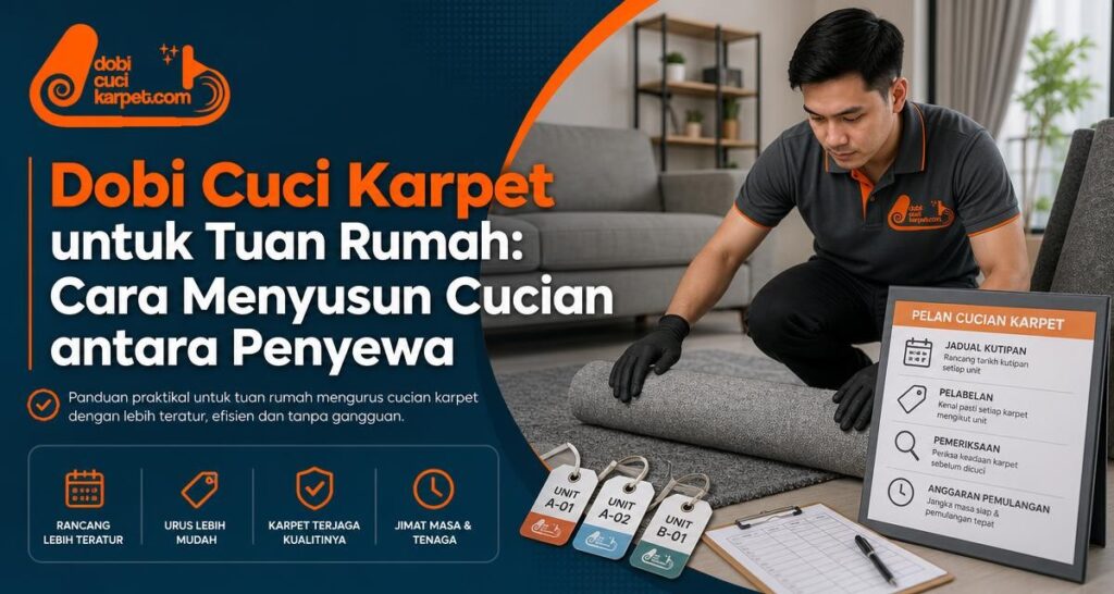 Dobi Cuci Karpet untuk Tuan Rumah: Cara Menyusun Cucian antara Penyewa - Dobi Cuci Karpet
