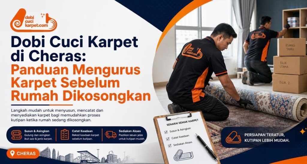 Dobi Cuci Karpet di Cheras: Panduan Mengurus Karpet Sebelum Rumah Dikosongkan - Dobi Cuci Karpet