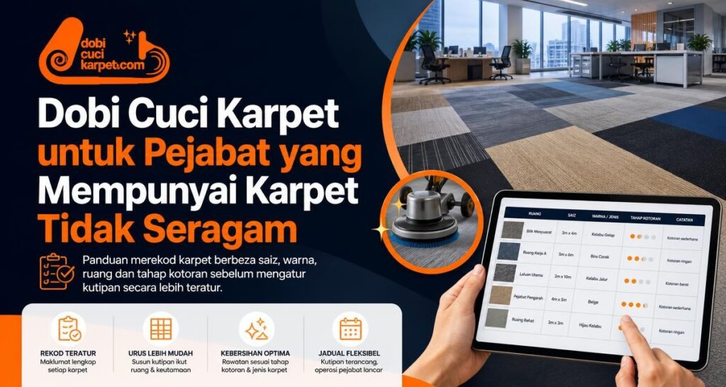 Dobi Cuci Karpet untuk Pejabat yang Mempunyai Karpet Tidak Seragam - Dobi Cuci Karpet
