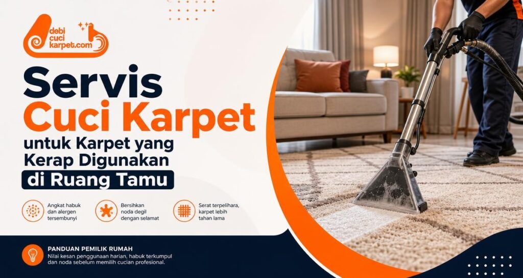 Servis Cuci Karpet untuk Karpet yang Kerap Digunakan di Ruang Tamu - Dobi Cuci Karpet